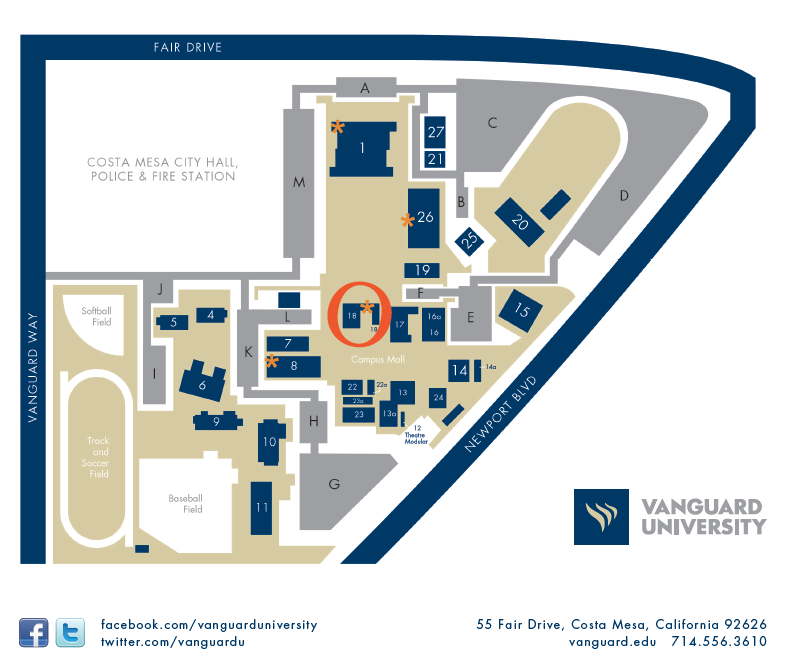 Vanguard Campus Map Preview