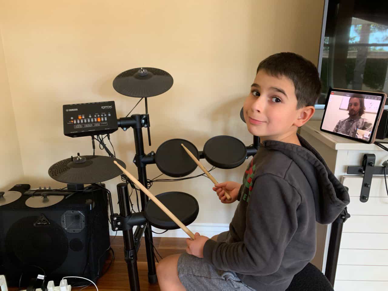 Zoom Drum Lesson